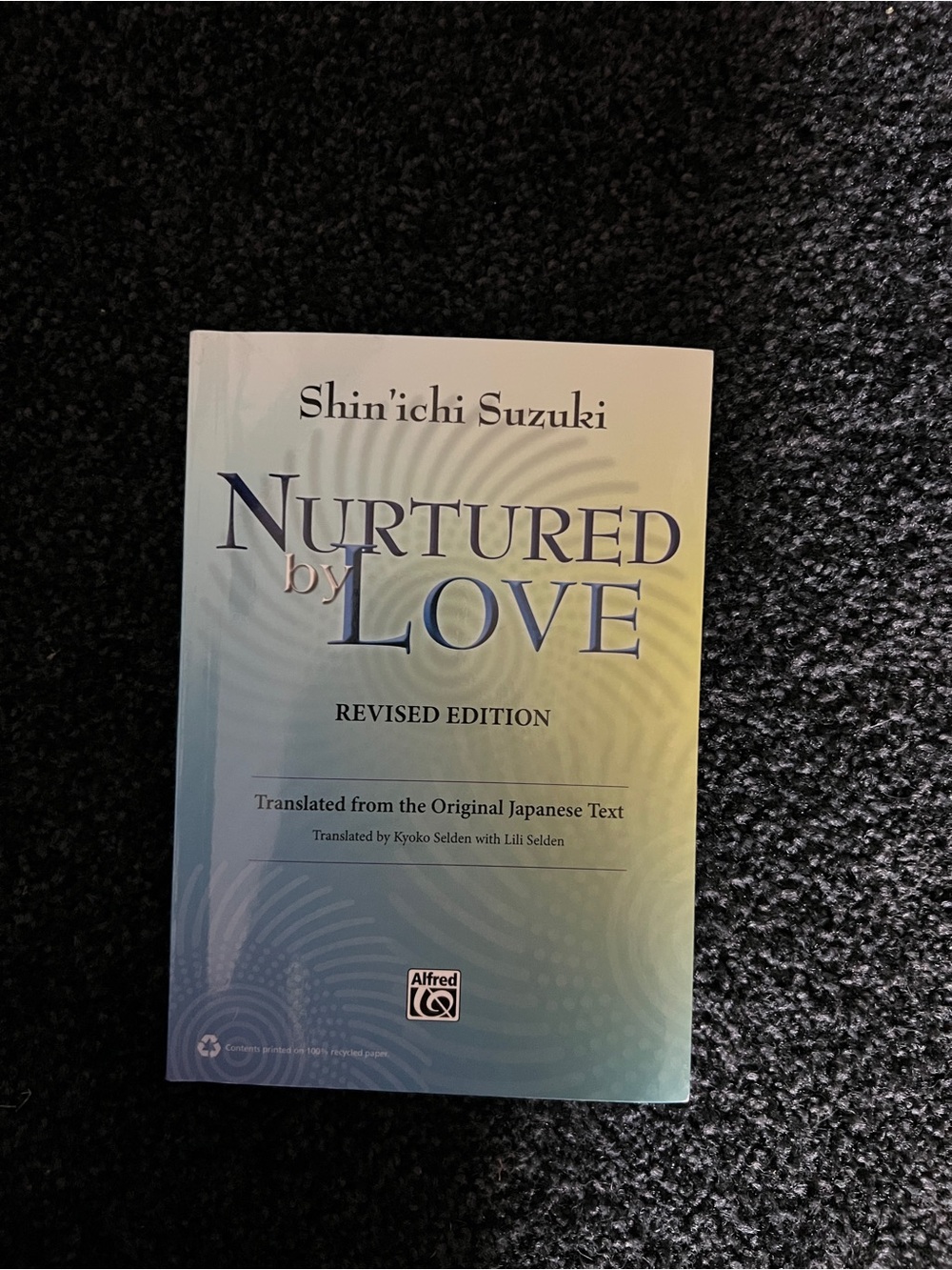 Alfred Nurtured by Love paperback - pale blue to mint gradient